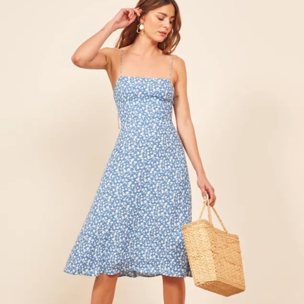 Reformation Peach Dress